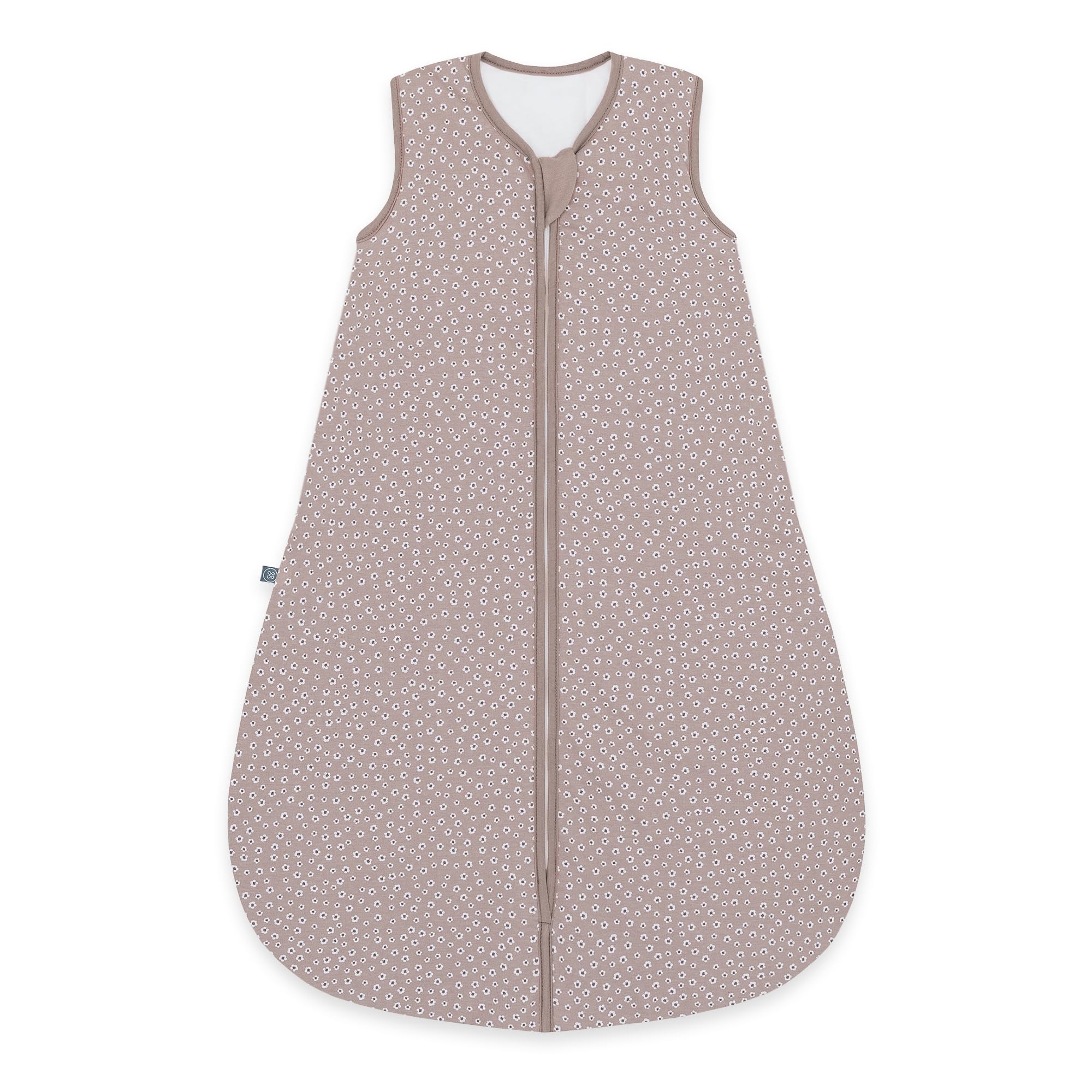 emma & noah Sacco nanna per neonati 2,5 TOG, sacco a pelo per autunno e inverno, in diversi colori, in cotone biologico, certificato Oeko-TEX, sacco a pelo per neonati (fiore Berry, 70 cm)