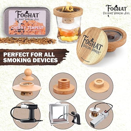 Vista 121 de Virutas de madera – Virutas de roble de vino caliente de 4 onzas para ahumador, whisky y bebida, chips de madera natural y culinaria para ahumadores