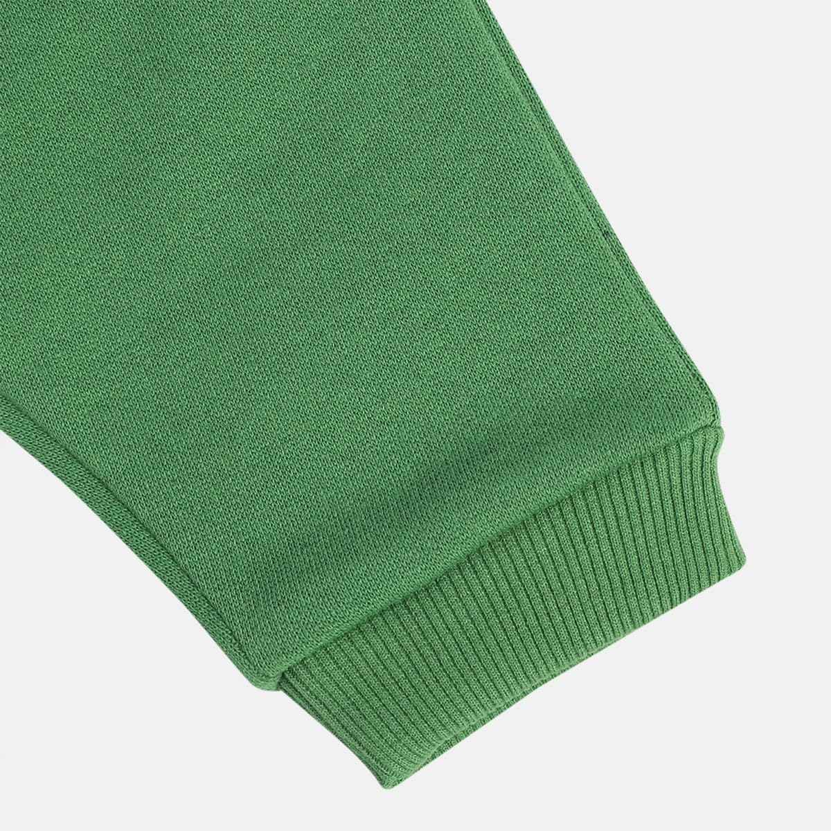 miniklub Baby Boys All Around Elastic Full Length Green Color Knit Jogger (9-12M) 2