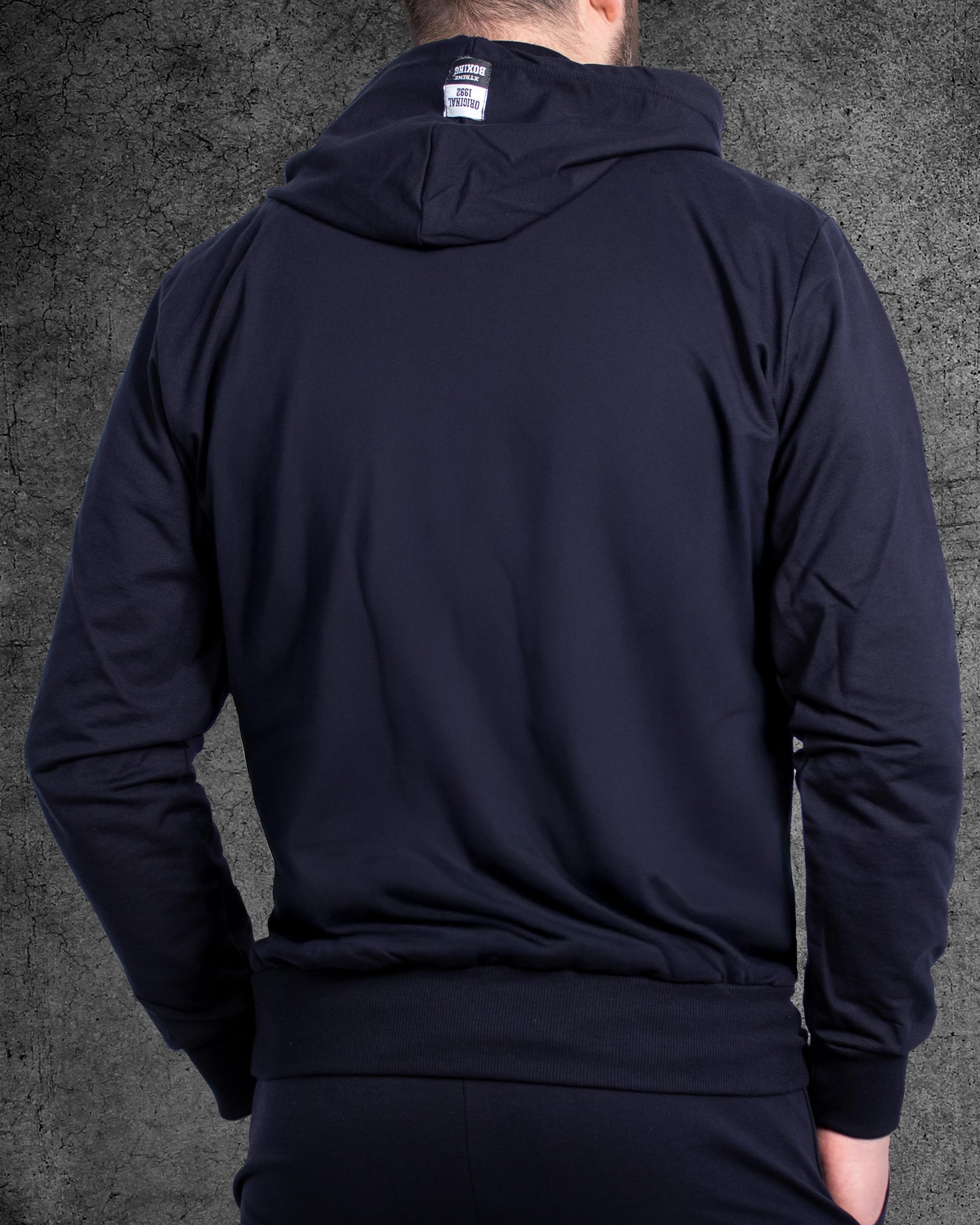 Felpa in Cotone Leggero con Cappuccio, Tasca Frontale a Marsupio, Felpa della Tuta Uomo in Cotone, Sportiva, Casa, Palestra, Jogging, Tempo Libero XF211C