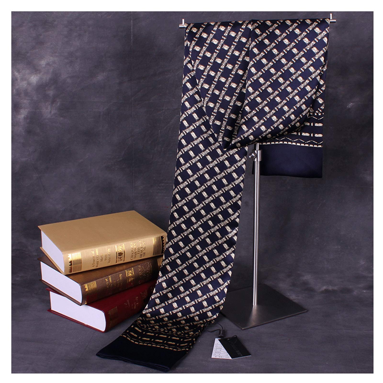Bufanda Bufanda de hombre de moda, bufandas largas de seda for primavera, otoño e invierno, con estampado exquisito y lujoso Suave Bufanda (Color : A13)