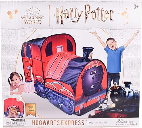 Miniatura 6 de Harry Potter Hogwarts Express - Tienda de campaña desplegable fácil de instalar para niños | Juguete de tren rojo con dos entradas - Sunny Days