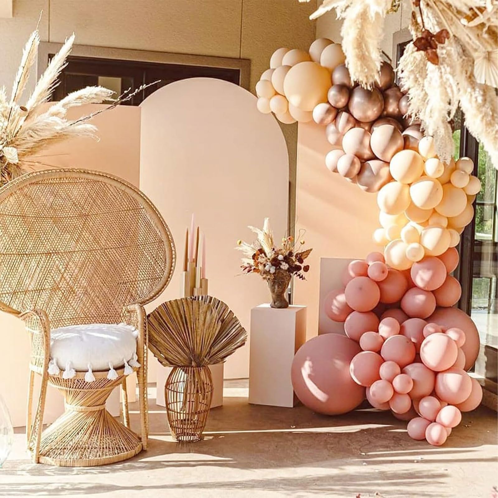 Retro Blush Pink Balloons - 60 Pack -4