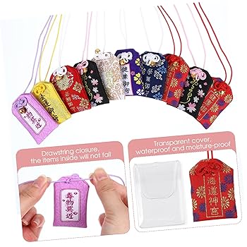 Amazon.co.jp: TOYMYTOY 10ピース 御守 お守り袋 金運祈願 金運