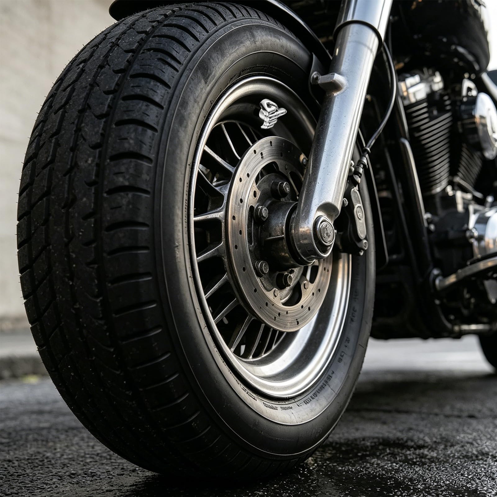 Abfer Ventilkappen für Autoreifen, dekorative Passform für die meisten Fahrräder, Motorräder, Silber