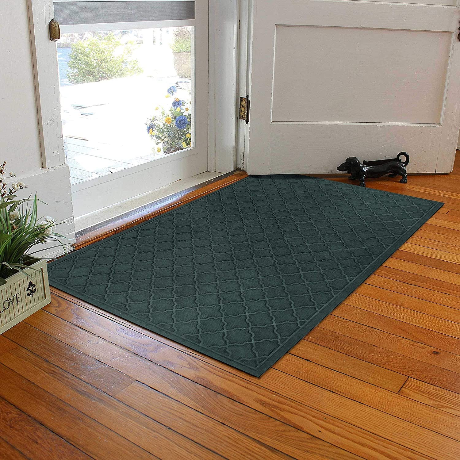 Bungalow Flooring WaterHog Door Mat - 4' X 6' Medium Grey, Skid Resistant, Indoor/Outdoor, Made In USA - View #5