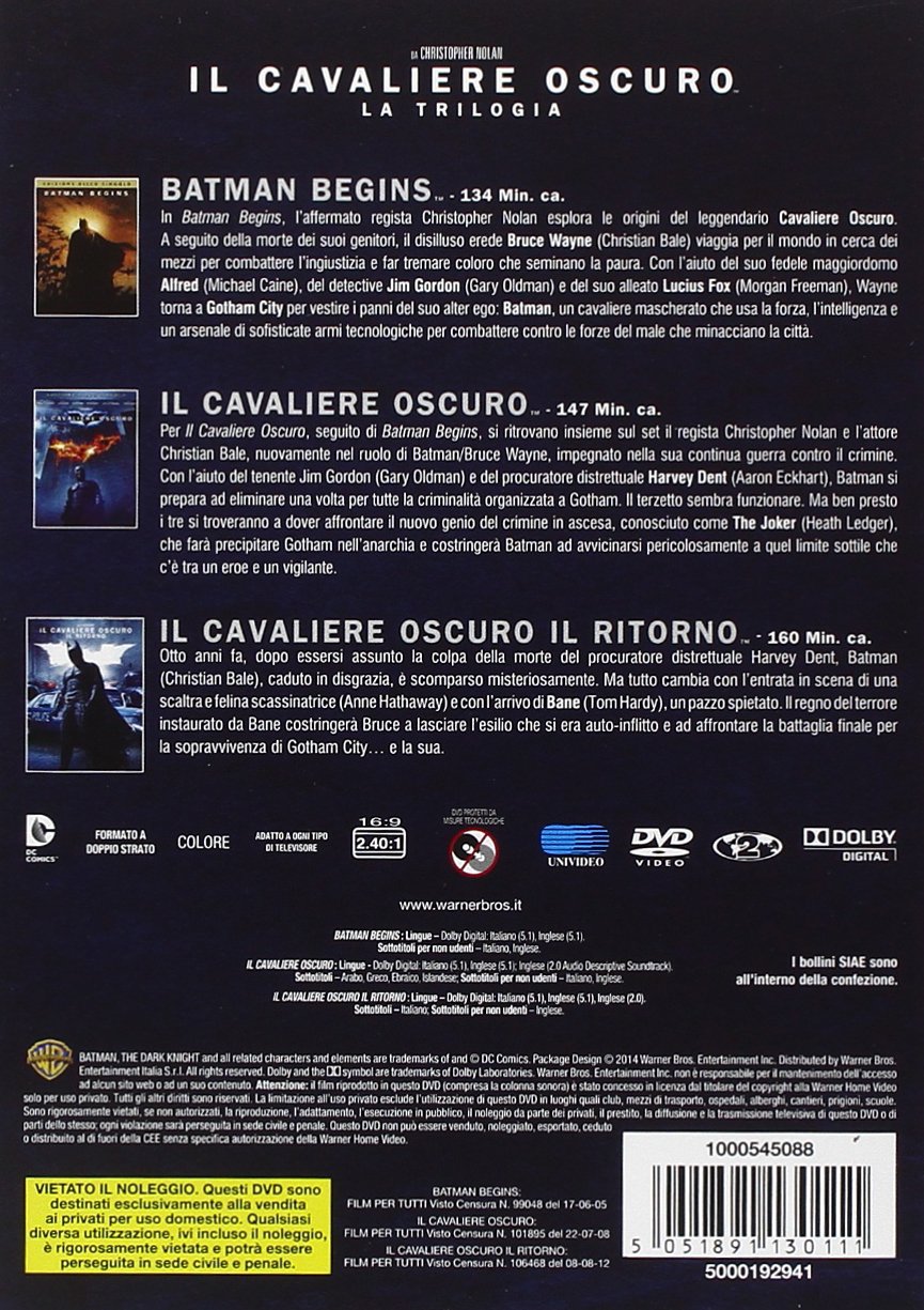 Il cavaliere oscuro - La trilogia