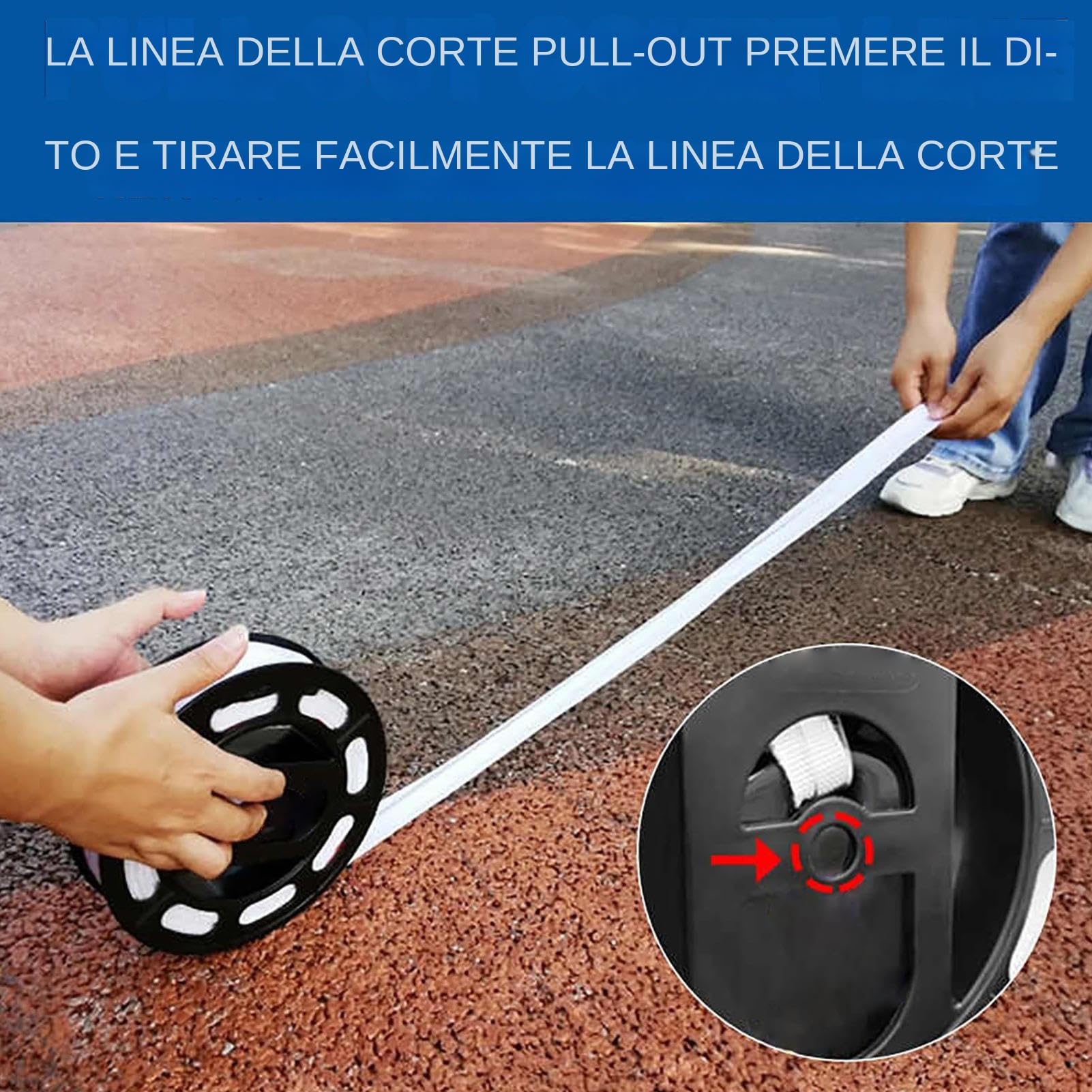 Generico di marcatura dei confini del Pickleball - Attrezzatura per di Corte, Kit di Nastro di configurazione Leggero | per Il Campo Sportivo per Badminton, Prove di Pallacanestro di
