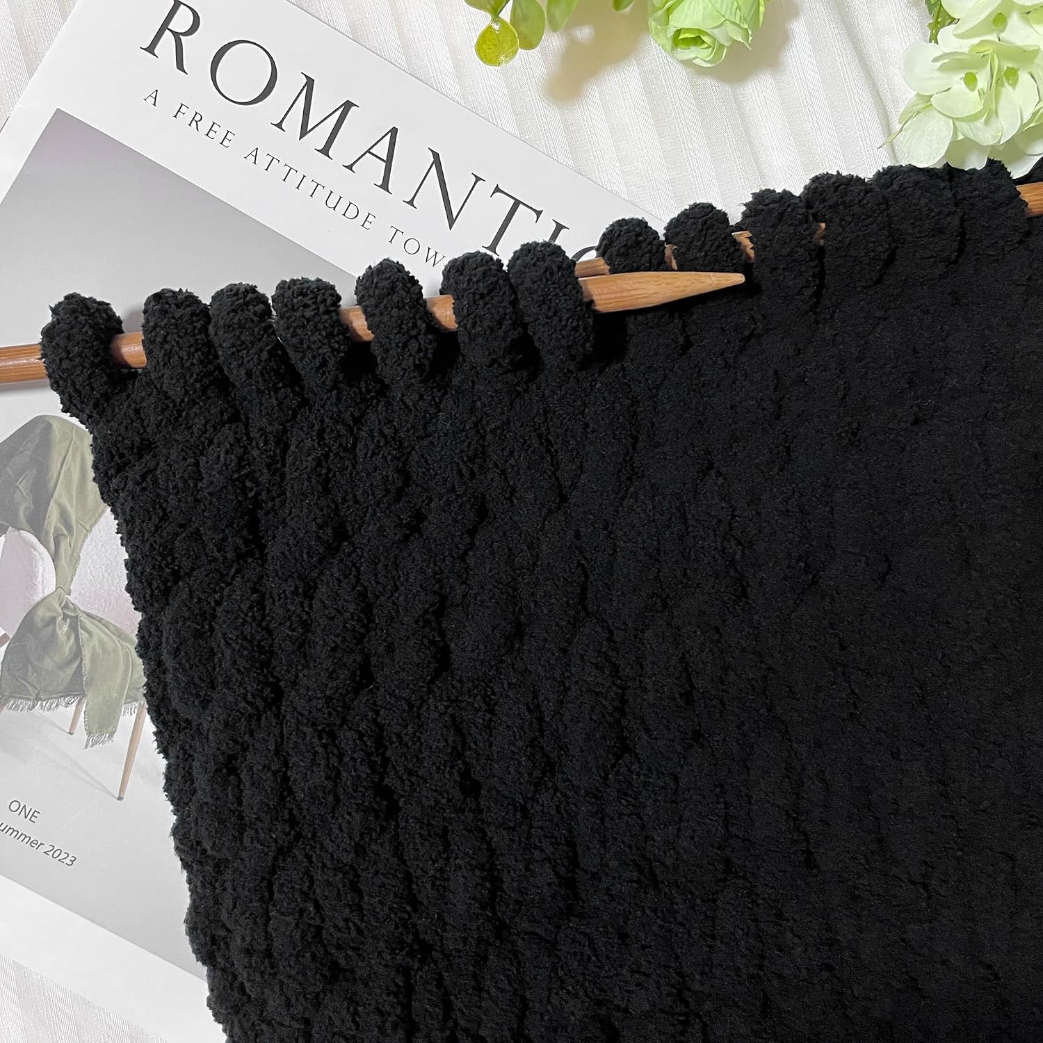 Bulky Chunky Yarn for Hand Knitting Blanket – #10 Jumbo Knitting Yarn, 1 Inch Thick Chenille Jumbo Yarn, No Knots Soft Machine Washable, Super Bulky Yarn 4 Pack for Crochet, Arm Knitting & Crafts
