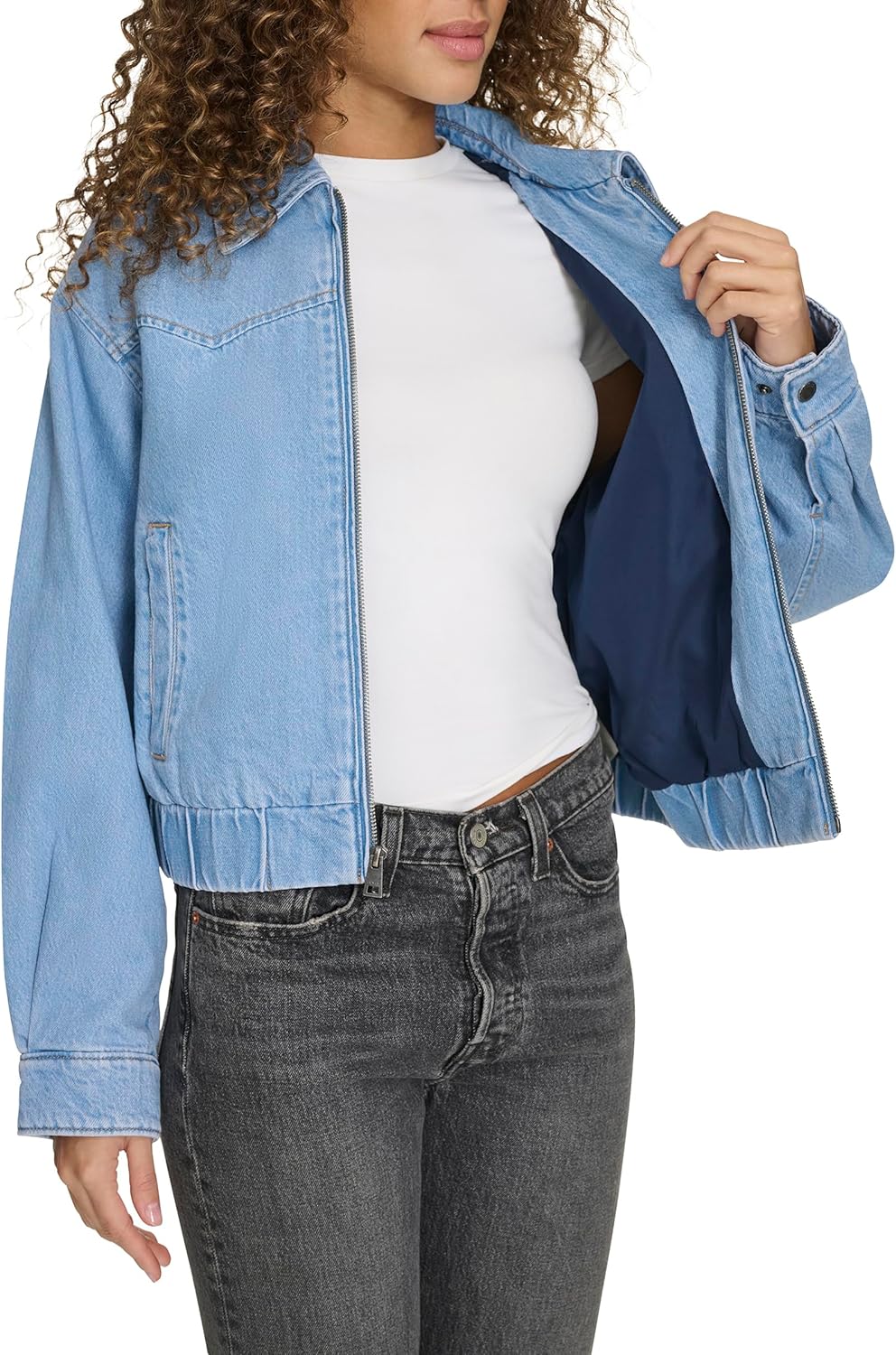 Levi's Women's Western Denim Bomber - Image 4
