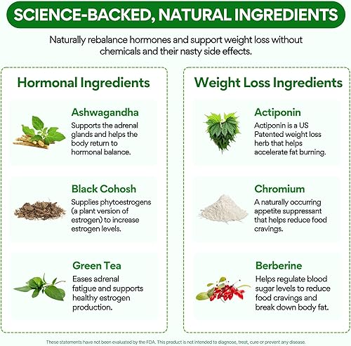 Miniatura 4 de VoomVaya MenoSlim - Pérdida de peso avanzada para la menopausia para mujeres, suplementos de menopausia y perimenopausia para mujeres, suplemento de