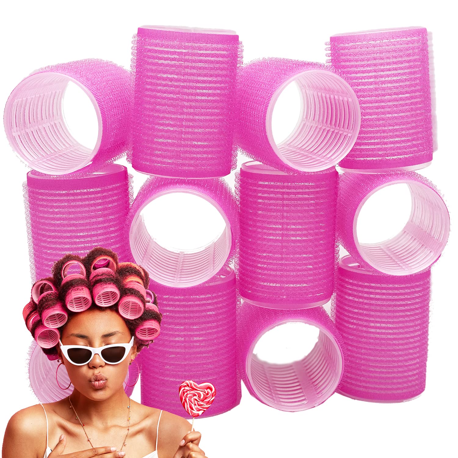 Buy Hair Rollers Self Grip Large 12 Packs Medium Volume Hair Basic Beauty Wide Salon Online at