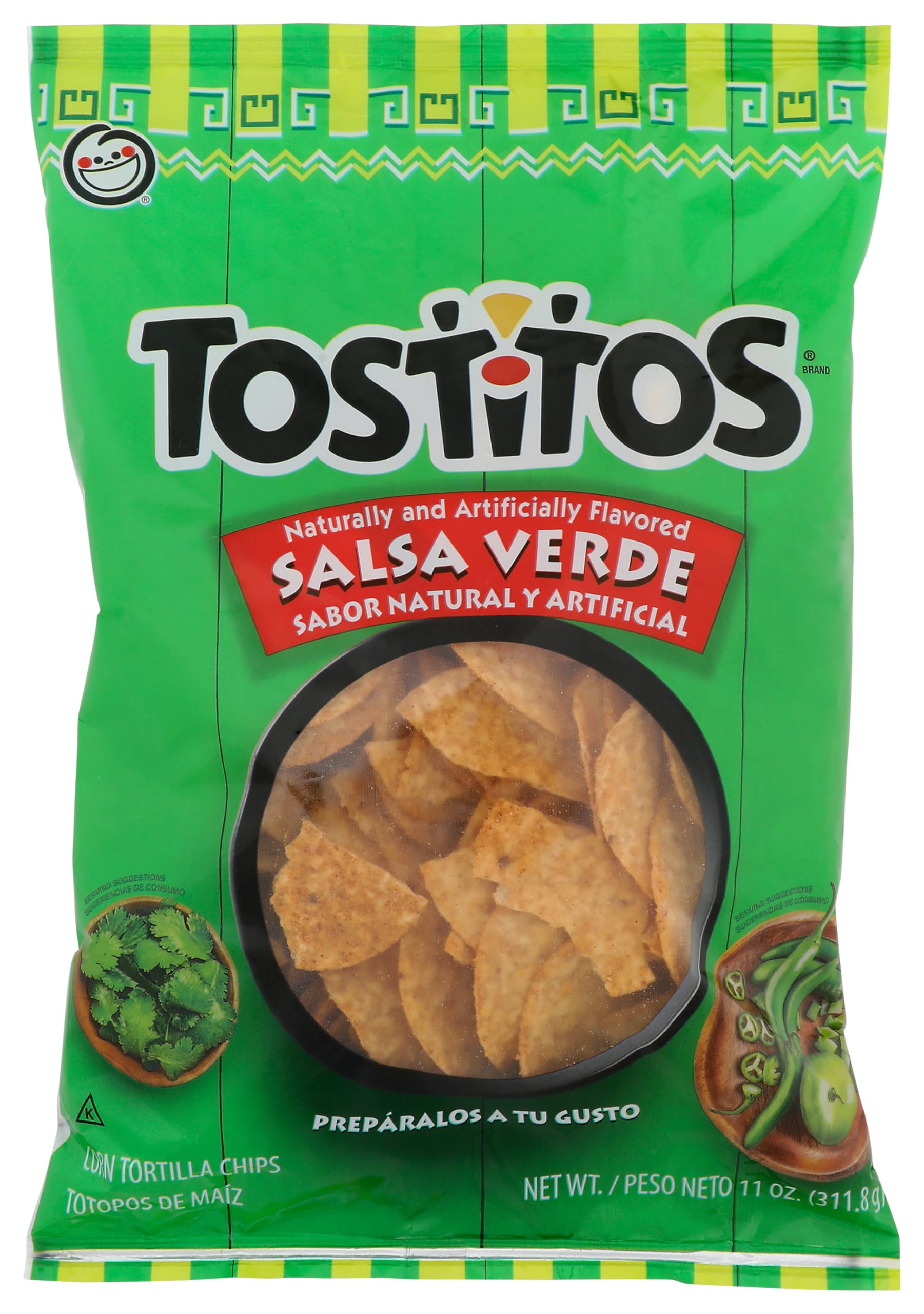 Tostitos, Corn Tortilla Chips Salsa Verde, 11 Ounce