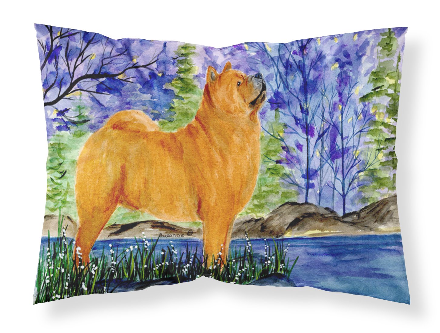 Taie d'oreiller Chow Chow Caroline's Treasures, tissu absorbant pour éviter la transpiration