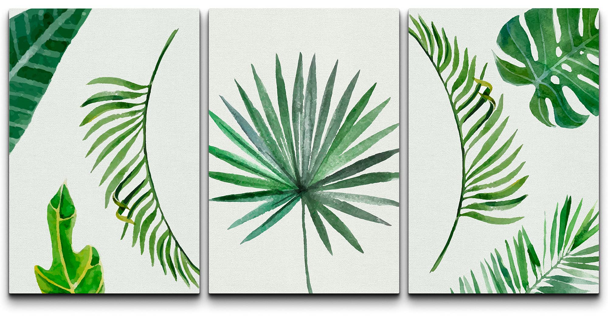 Amazon.com: wall26 Canvas Print Wall Art Set Tropical Green Palm