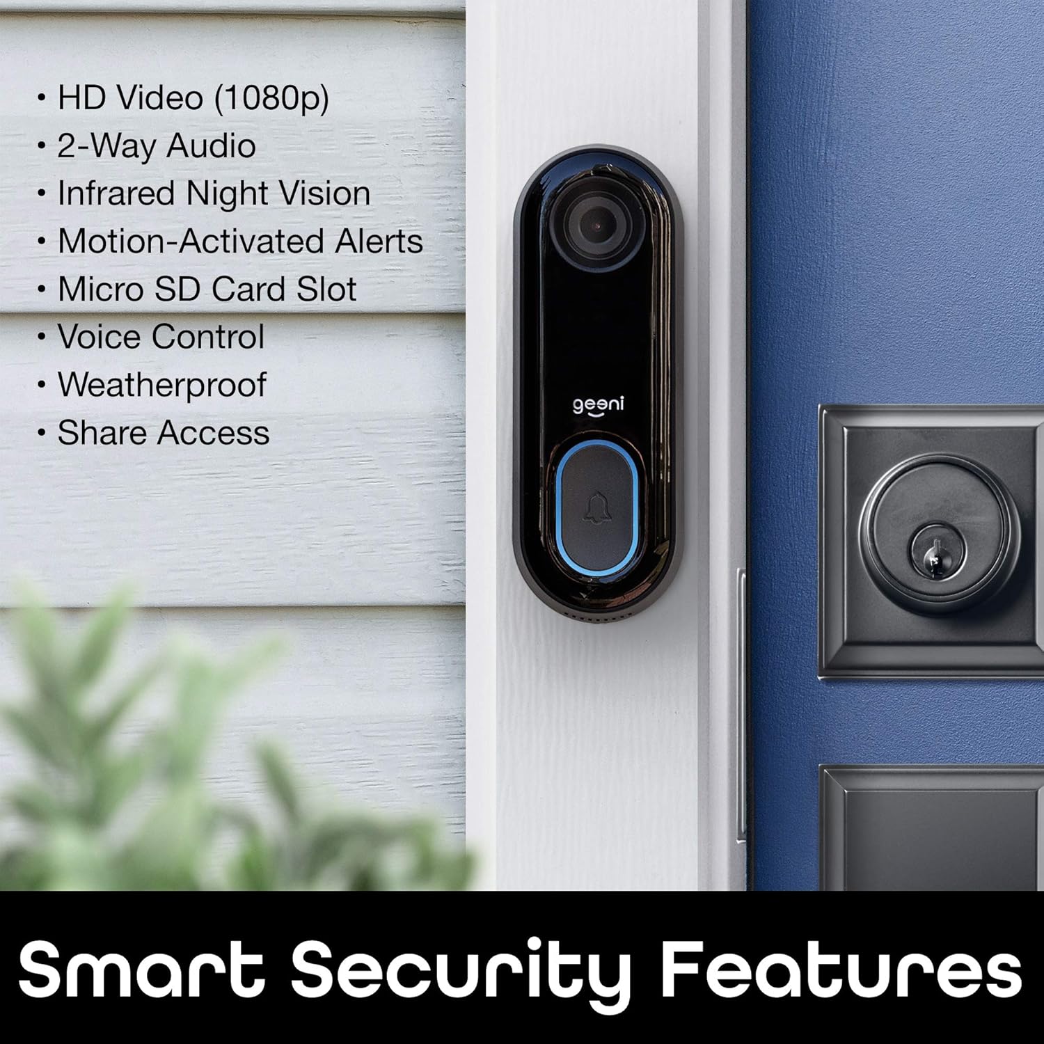 Geeni Video Doorbell Motion Detection and Alerts Rexing V3 Dual