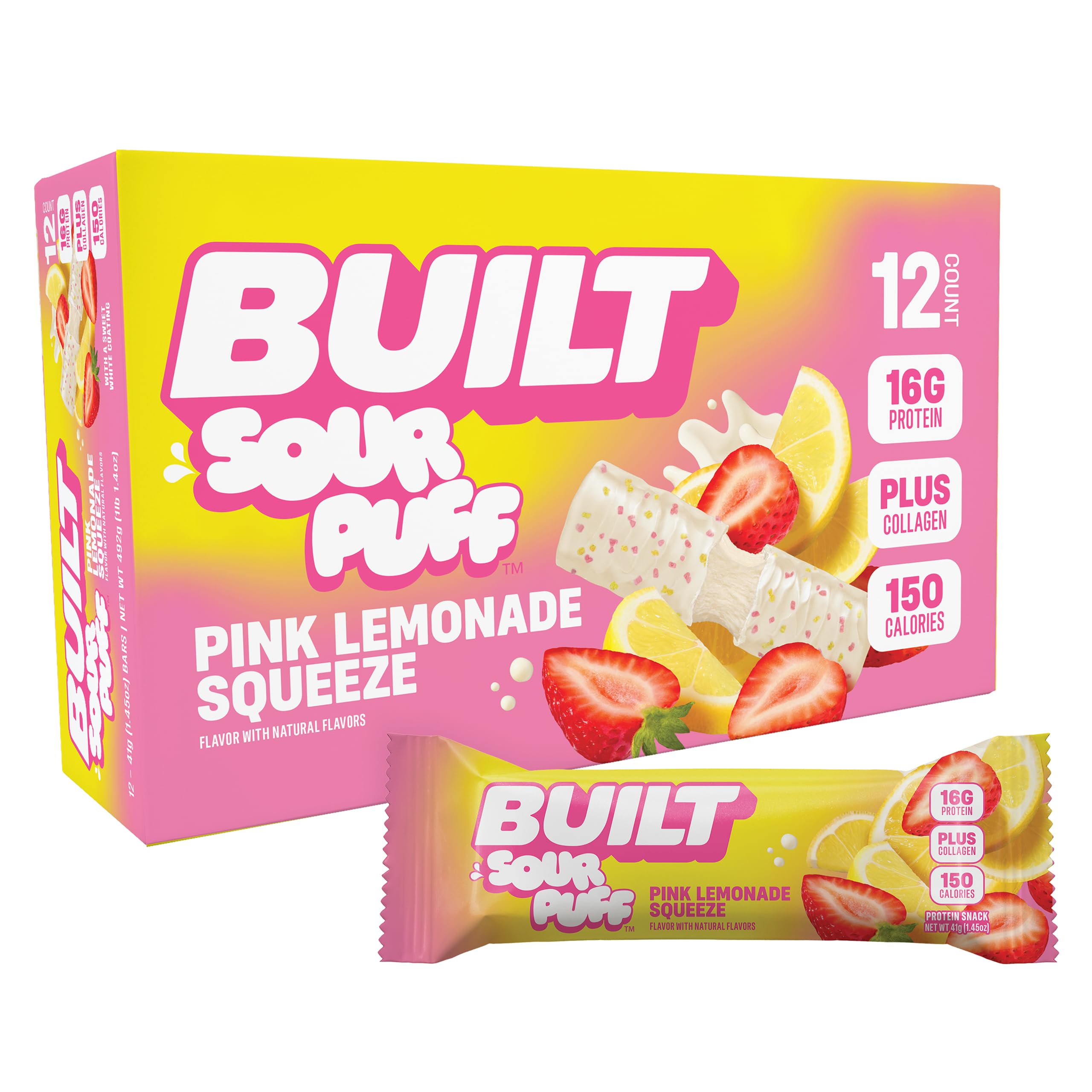 BUILT Puff Protein Bars, Banana Cream Pie, 17g Protein - 12 Count — Amazon image 27