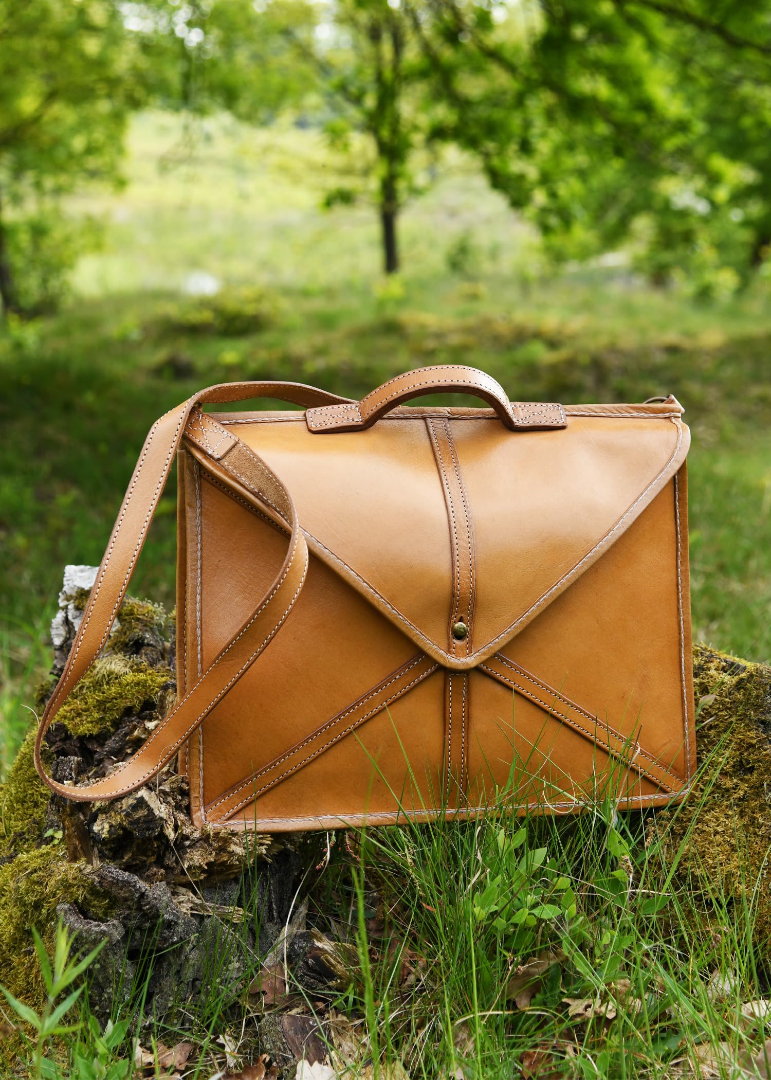 Battle-Merchant Römische Ledertasche Pera Authentische Reenactment-Replik aus Leder