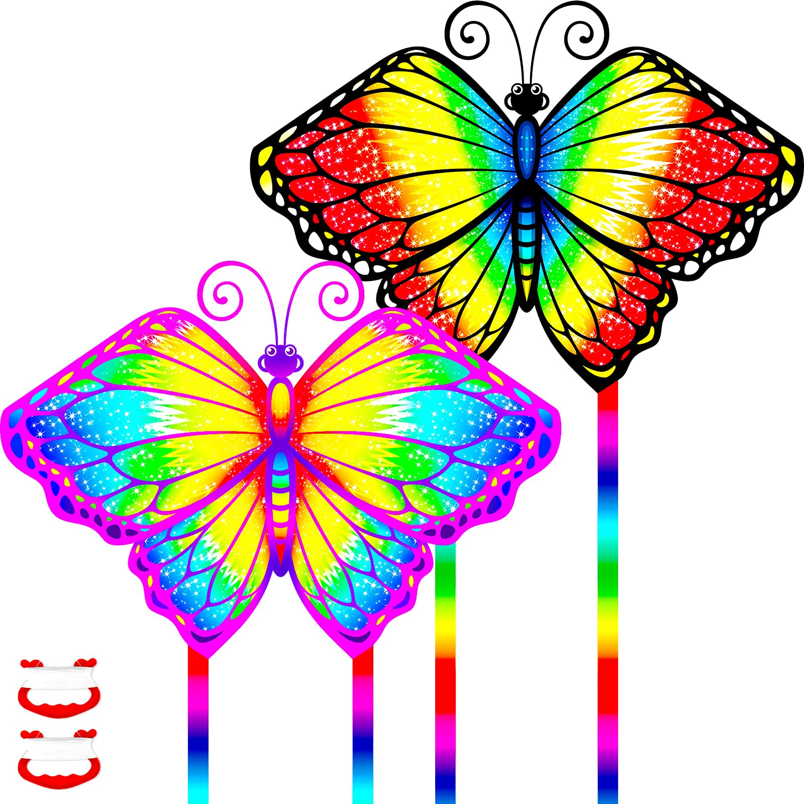 Large Butterfly Kites for Kids and Adults, Kids Kite Easy to Fly Ages 4-8 with 328ft String, Beach Kite Toys for Children Beginners, Perfect Outdoor Toys for Park Trip Family Activities Outdoor Games — image 1