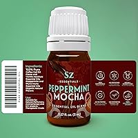 Vista 2 de Aceite esencial de menta Mocha Premium para difusor, aceite esencial sin diluir 100% puro - Extraído de menta, café, cacao con matices de vainilla