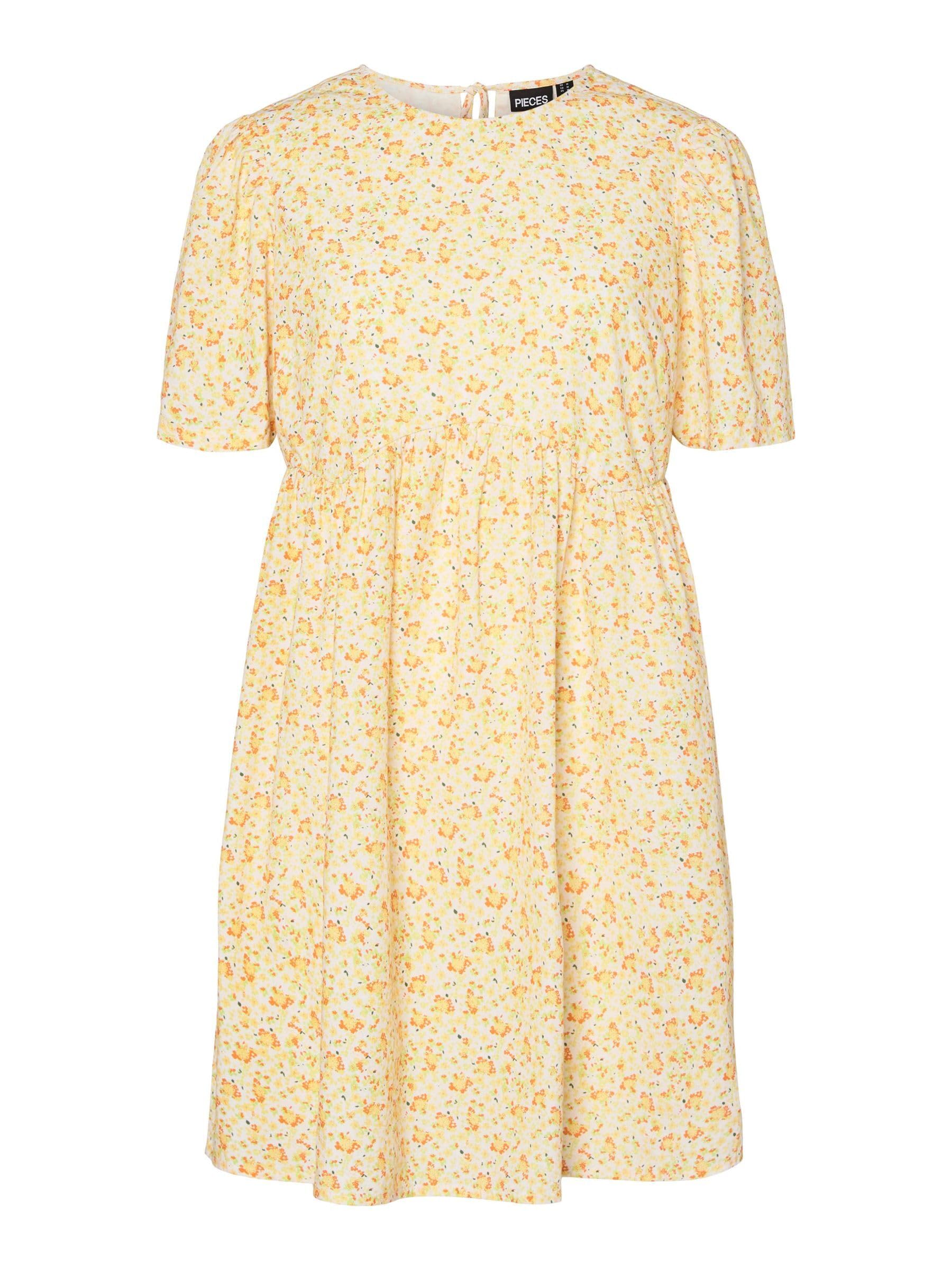 PIECES Pcfrona 2/4 Dress WVN BC, Cloud Dancer, XS
