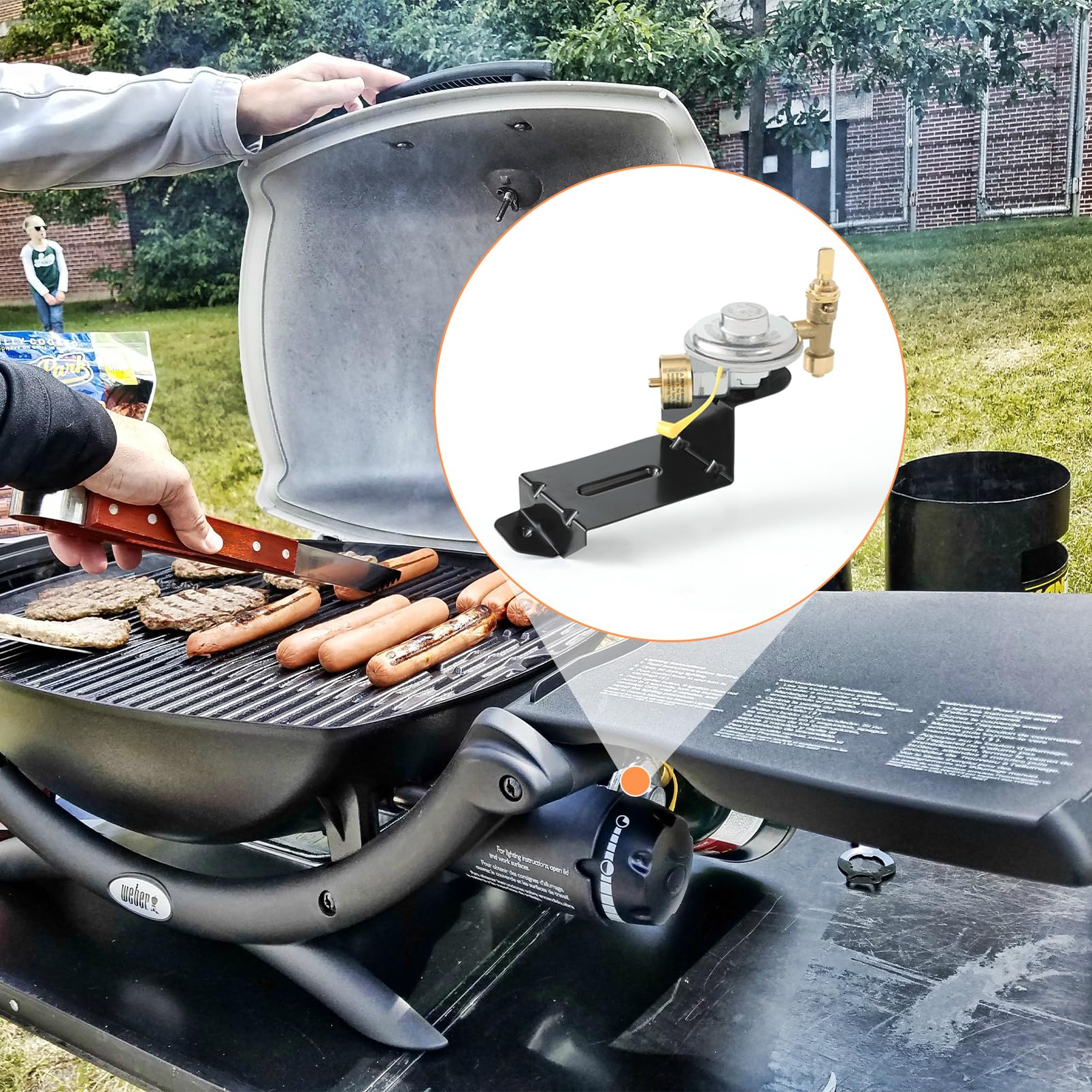 Weber Grill Ventil Regler Montage für Q100 Q120 Ersatzteile 386002 386001 516002