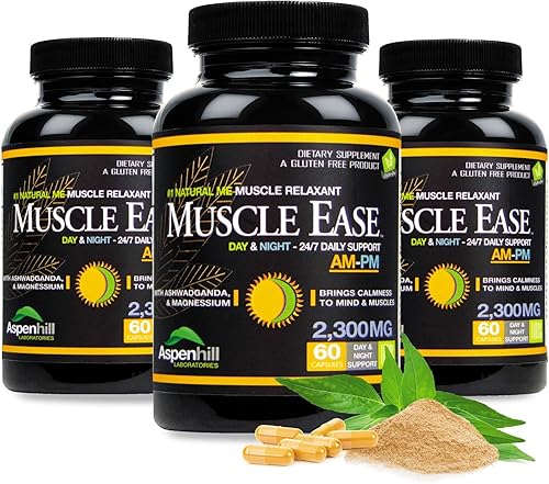 Paquete de 3 – MuscleEase día o noche con glicinato de magnesio – 180 unidades (el embalaje puede variar)