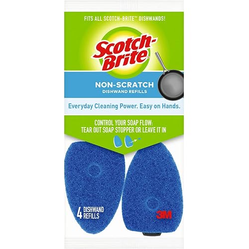 Scotch-Brite Non-Scratch Dishwand Refills, 4 Refills