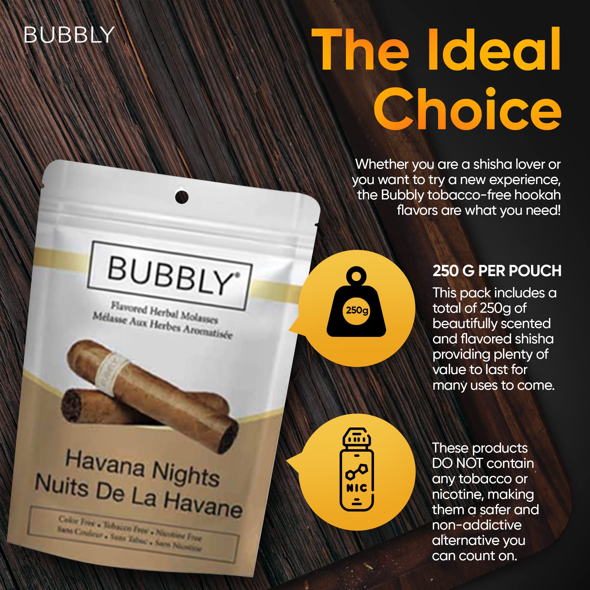 Buy Bubbly Shisha Flavors 250 g Herbal Hookah Flavors Fresh and