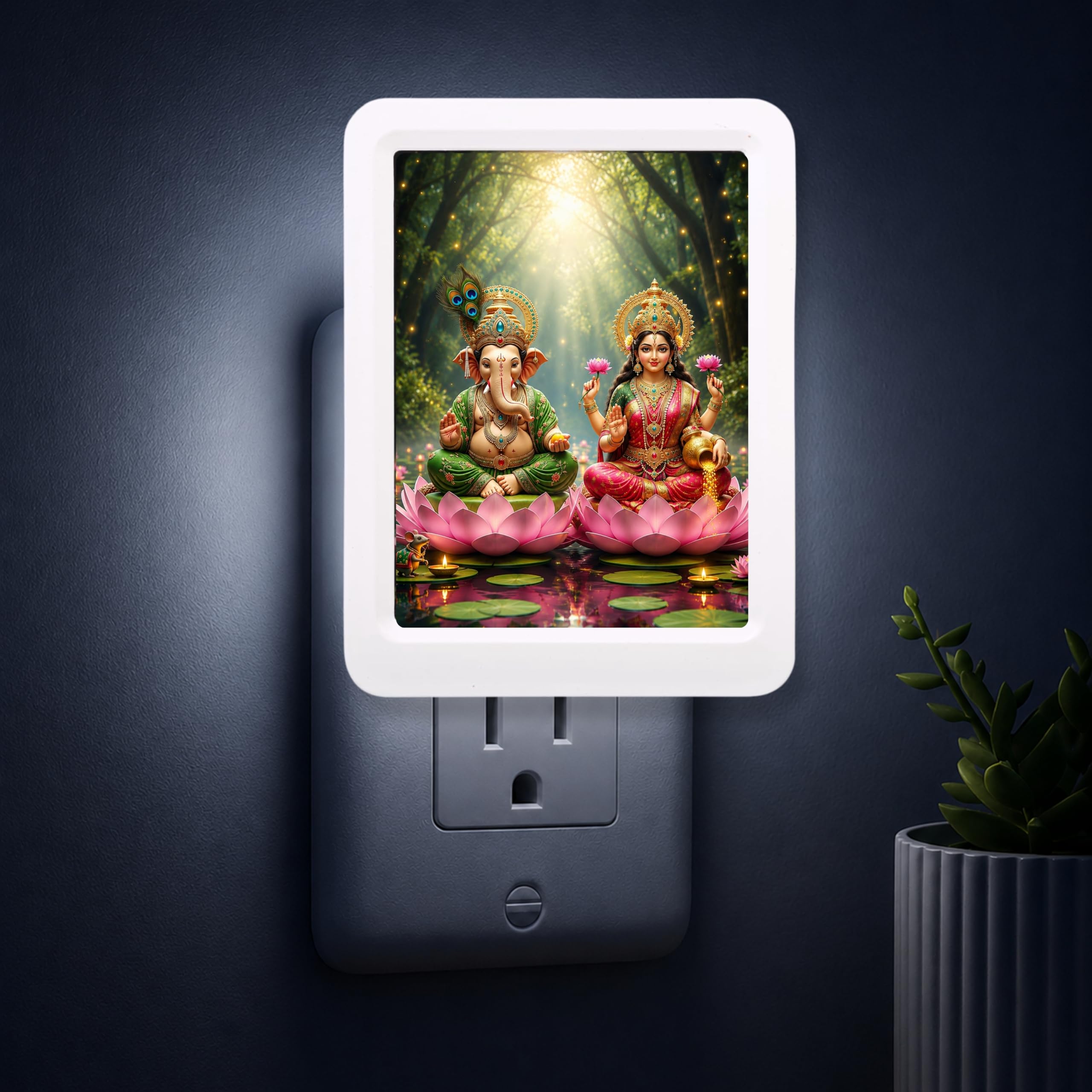 Jai Shri Ram LED Night Lamp - Spiritual Ambiance -10