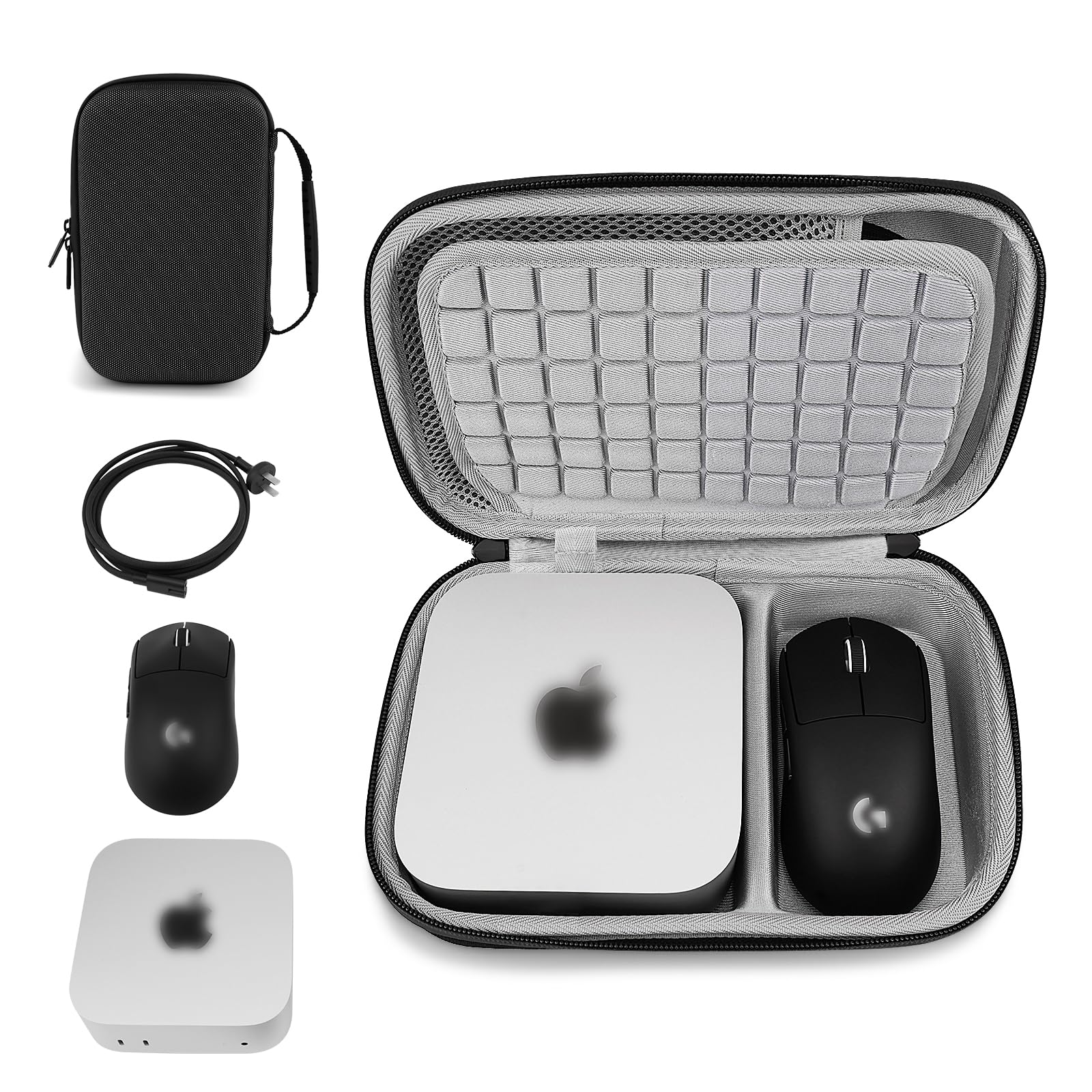 XINGFUDAO Hard Carrying Case for 2024 Apple Mac Mini M4/M4 Pro