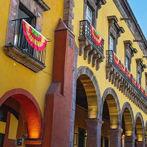Miniatura 7 de 10 banderas de abanico con banderines de Juneteenth de 1.5 x 3 pies para el 19 de junio, pancarta plisada para decoración del Día de los Caídos de