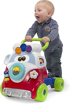 Chicco Happy Hippie 2 En 1 Trotteur Bebe Premiers Pas Avec Centre D Activite Pousseur Avec