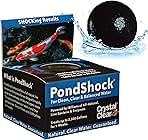 CrystalClear PondShock Ball, Natural Enzymes & Live Bacteria, Freshwater Clarifier Shock Treatment, Muck & Sludge Remover for Small Pond & Outdoor Water Garden Ponds, Koi Fish & Aquatic Plants Safe