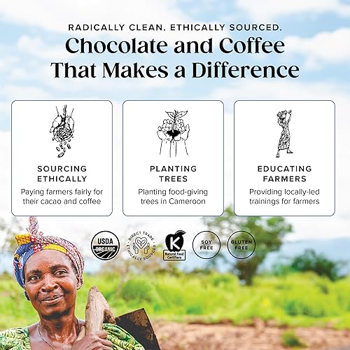 Miniatura 4 de Moka Origins Paquete de barras de chocolate orgánico  grano a barra, comercio directo y justo, lotes pequeños, de origen ético, gourmet, chocolate