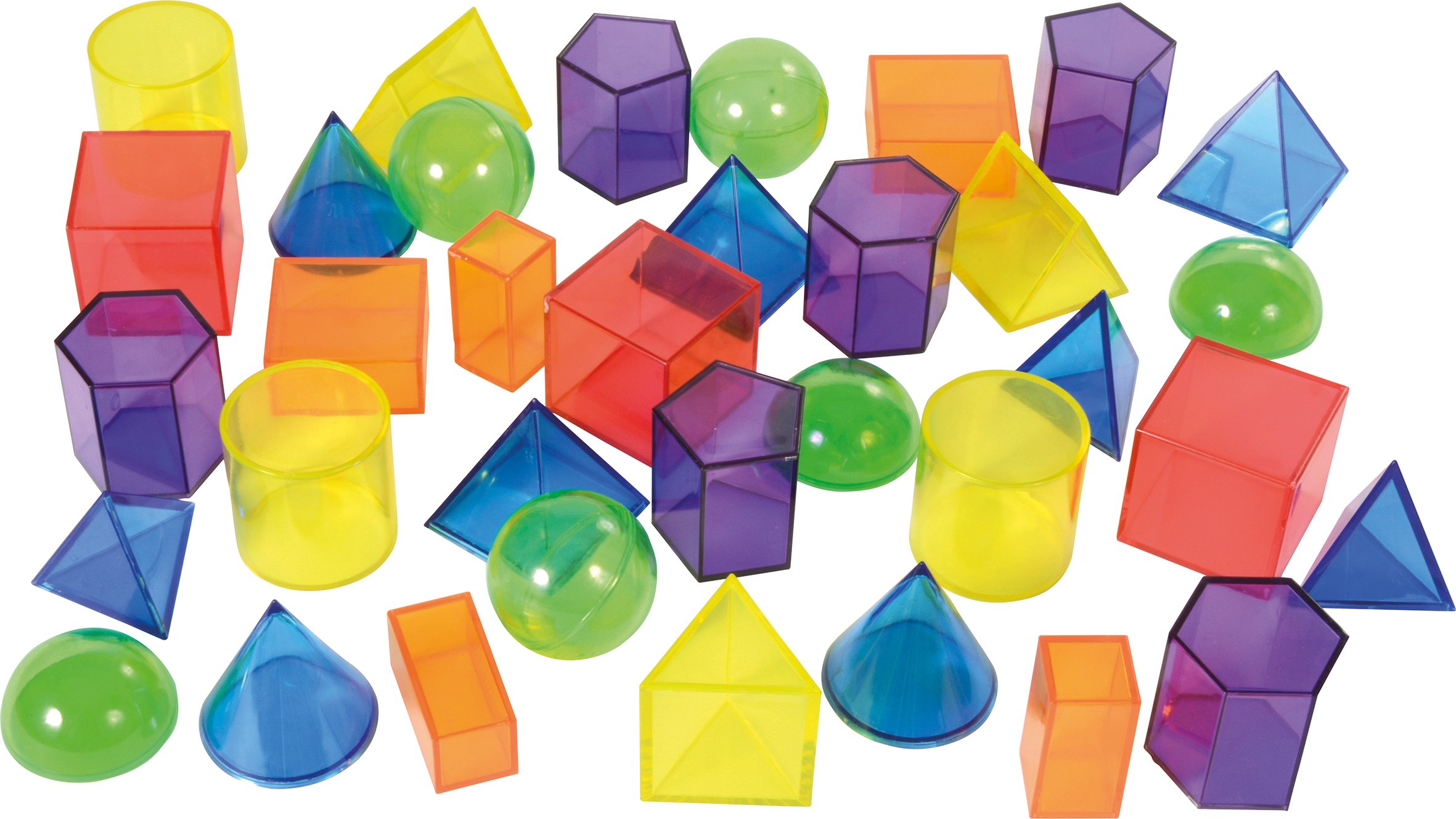 Eduplay 120463 Geoformen, 36 Stück, Klar