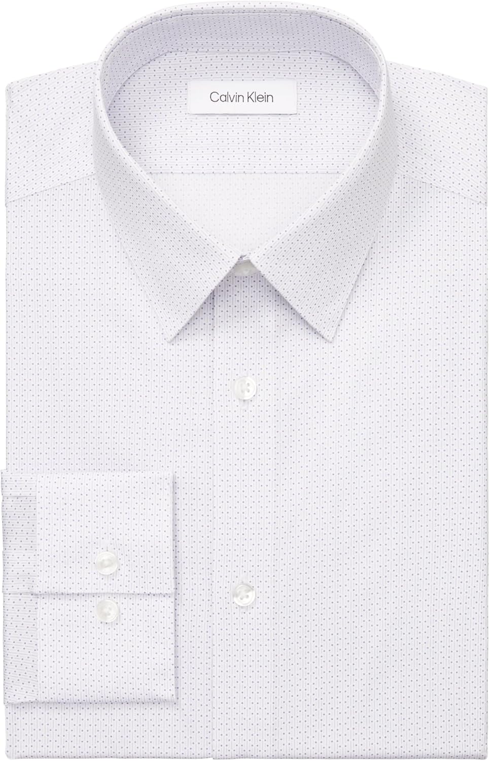 Calvin Klein Men's Dress Shirt Slim Fit Non Iron Stretch Print - Image 3