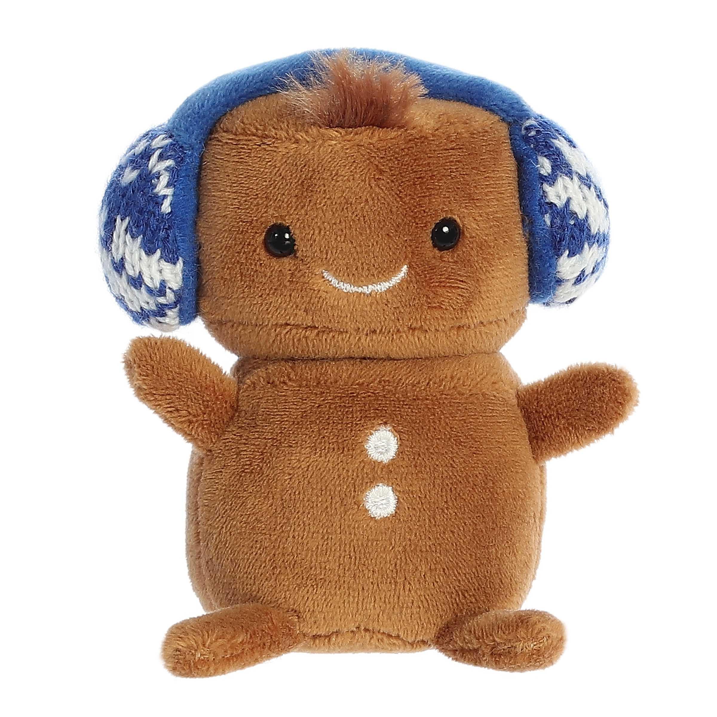 Aurora Land Of Lils Lil' Gingie Stuffed Animal - Holiday Snowman Plush, 5 Inches Brown