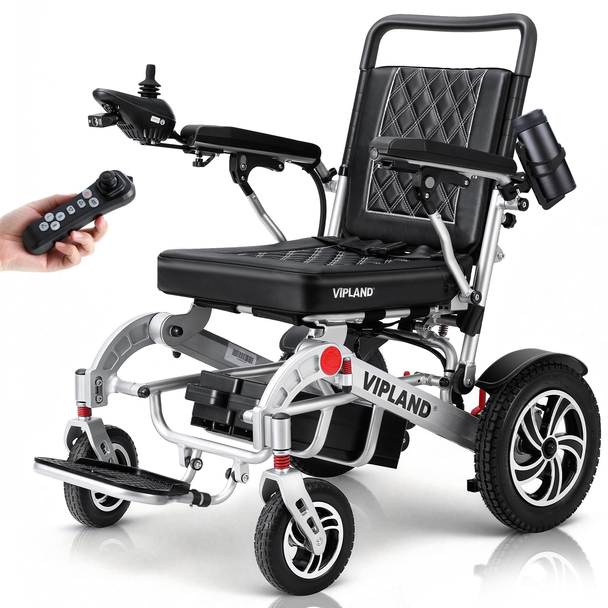 - Foldable Electric Wheelchairs for Adults, 30Miles Long Travel Range Motorized Wheelchair, Support Up to 350lbs, All Terrain, Airline Approved, 600W Dual Motors, Portable Size with Cup Holder