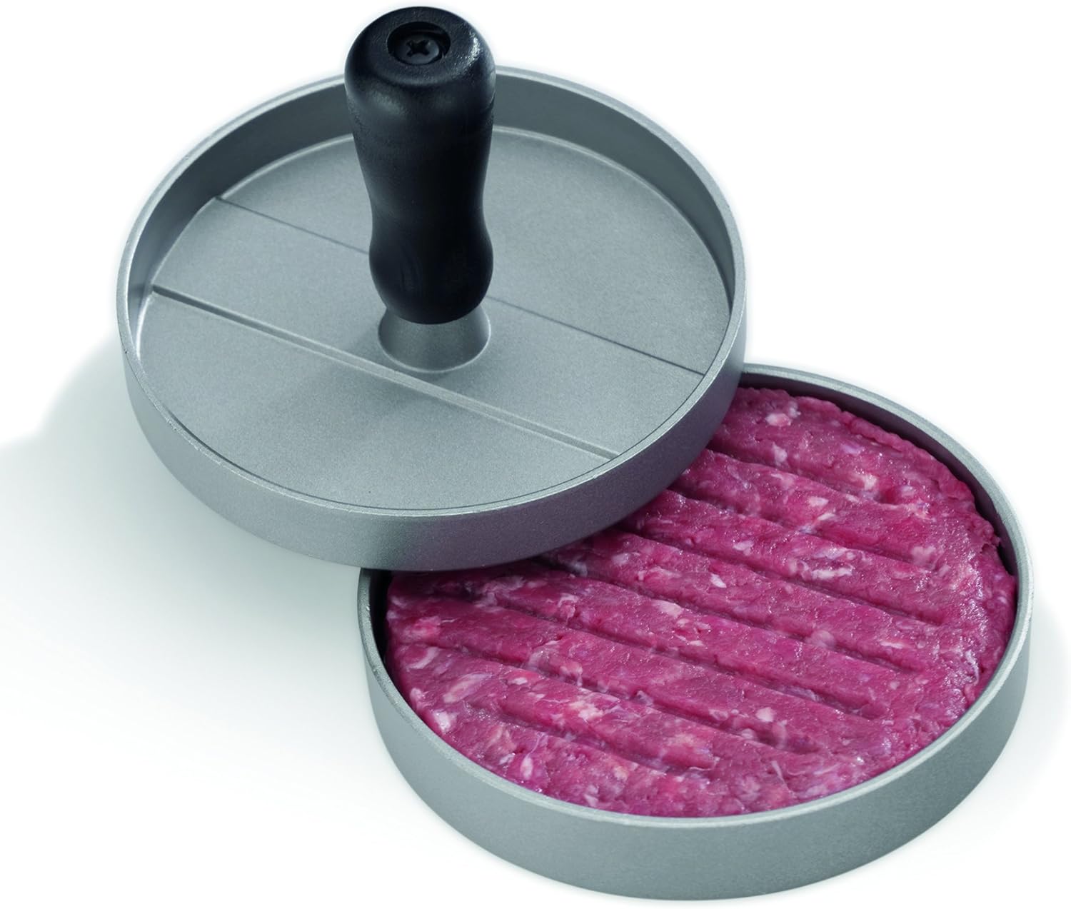 Kela Buffalo Hamburger Press Die-Cast Aluminium Non-Stick coating: 7.5 CM, diameter 12 CM