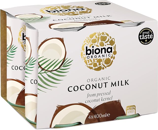 Biona Organic Coconut Milk, 4 x 400ml