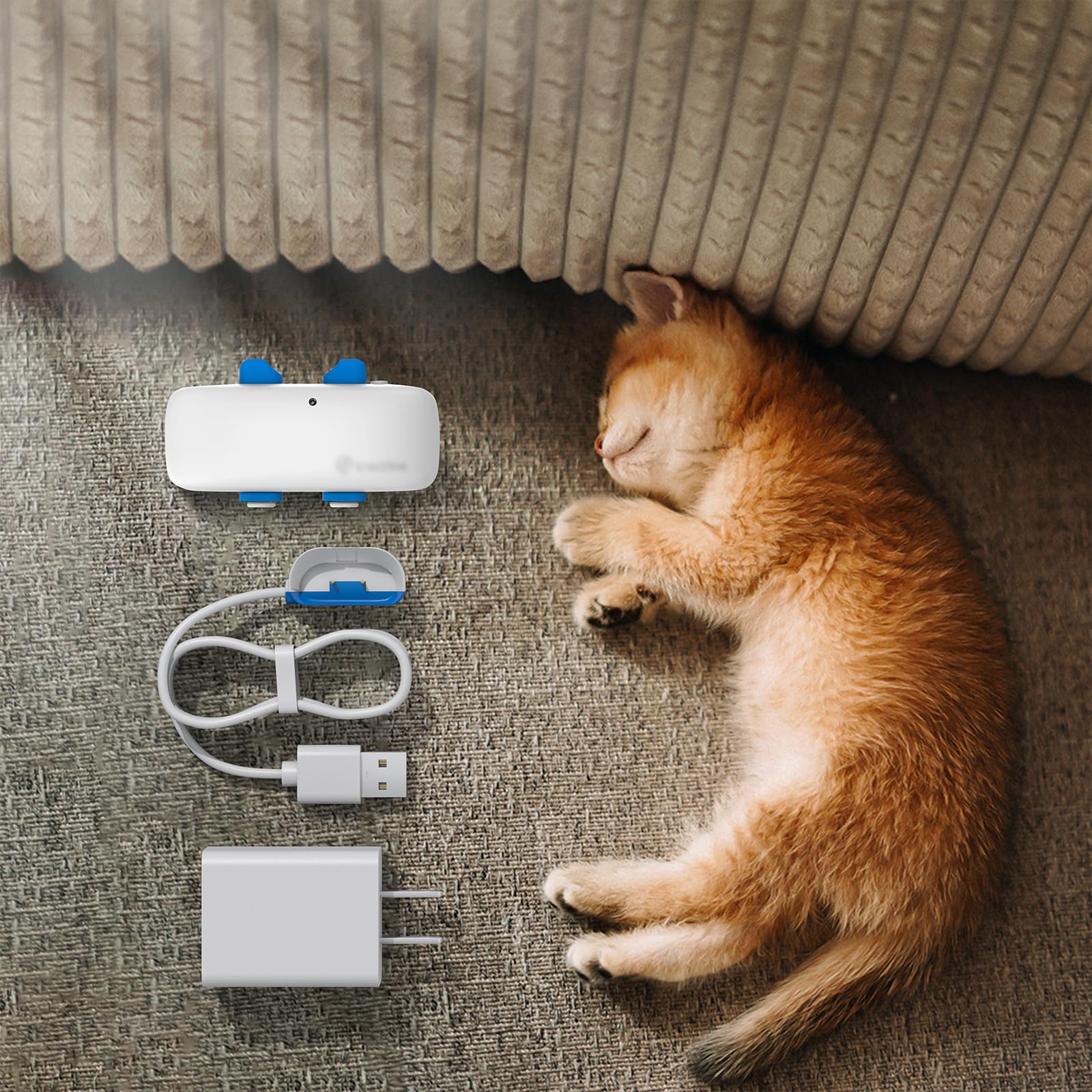 Cargador de clip magnético para rastreador GPS de mascotas compatible con Tracti GPS Location Smart Pet Activity Tracker Reemplazo portátil inalámbrico USB base de carga (blanco)