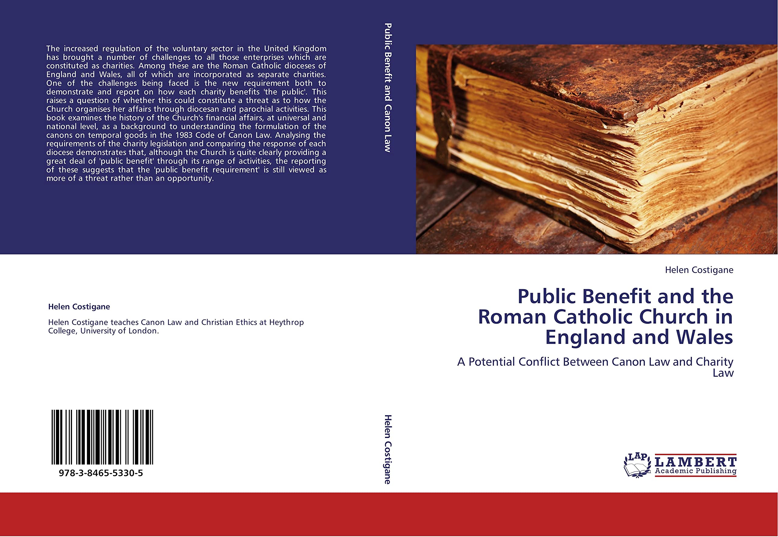 Public Benefit and the Roman Catholic Church in England and Wales: A Potential Conflict Between Canon Law and Charity Law