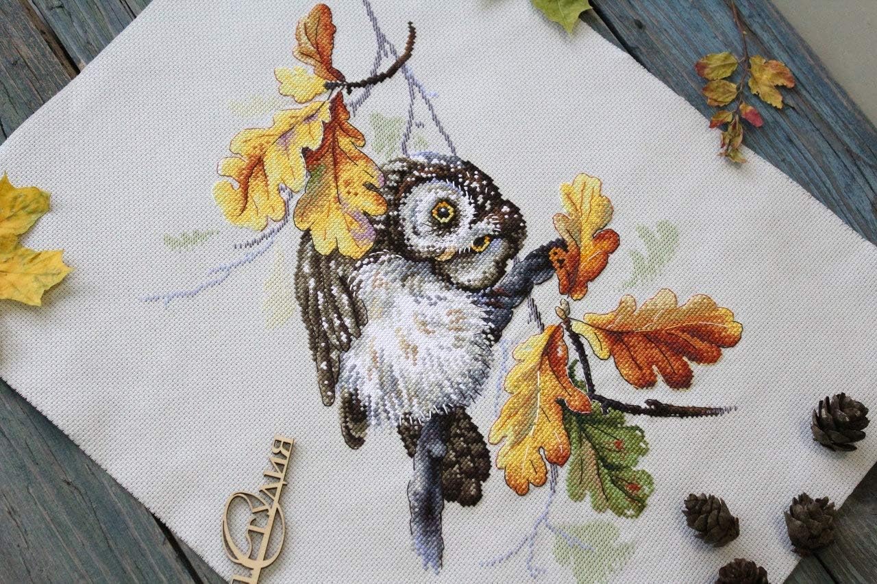 Counted Cross-Stitch kit Owl Look SNV-725 by MP Studia
