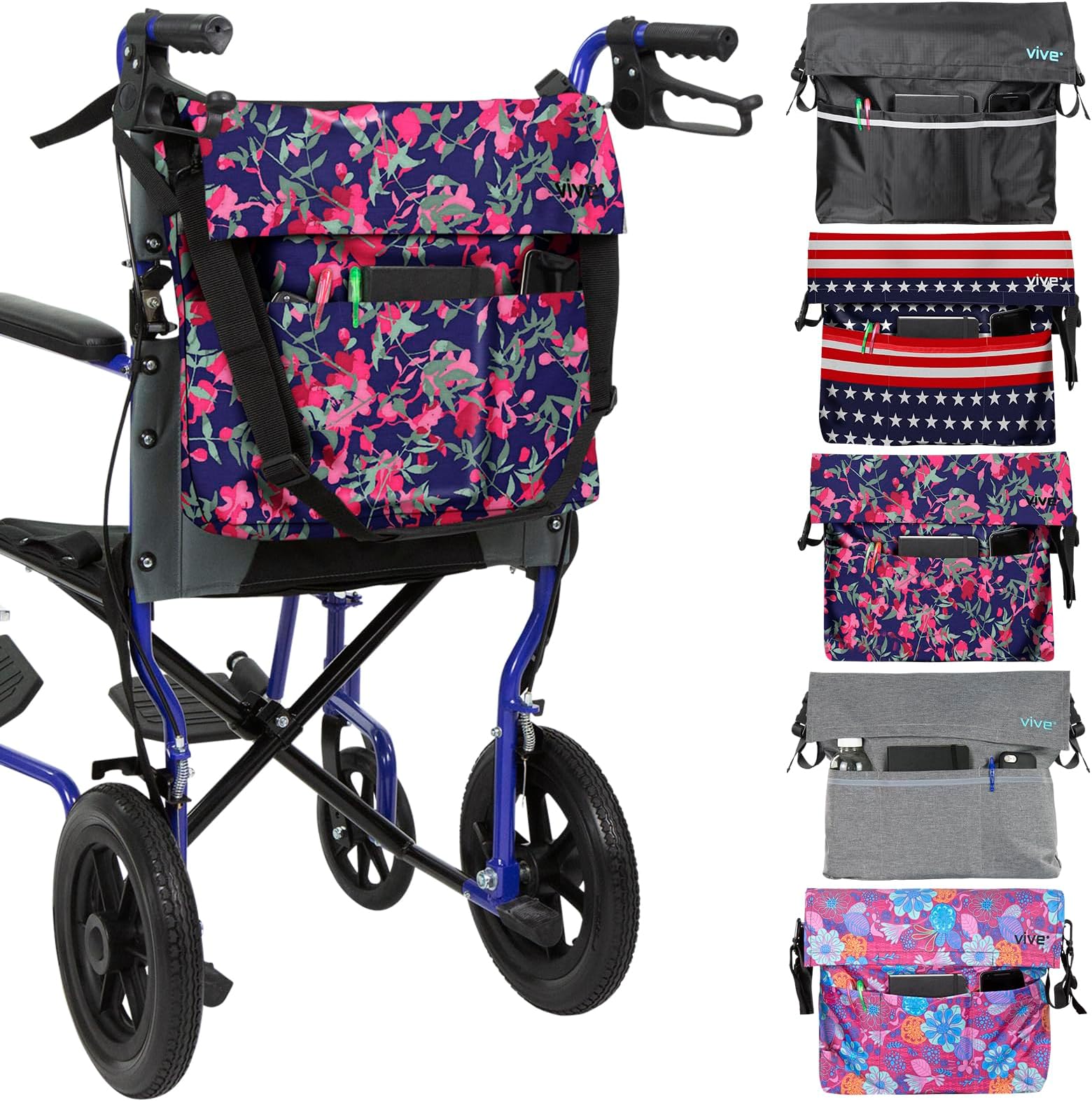 Pembrook Wheelchair Backpack for Back of Chair Wheelchair