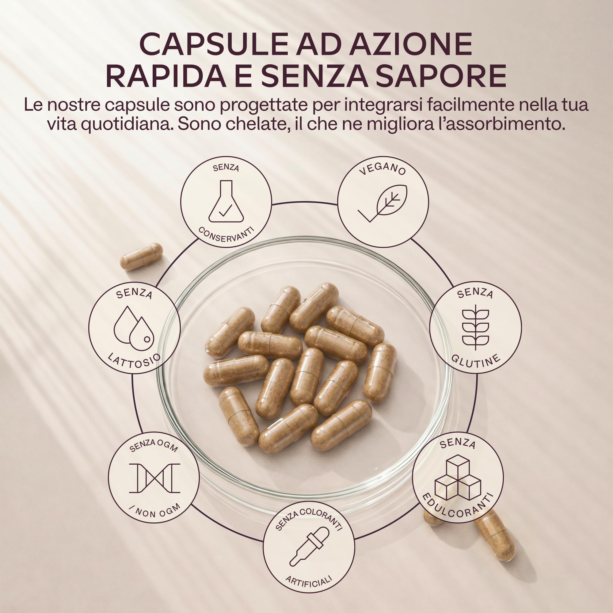 Integratore Ferro e Vitamina C Naturale - Ferro Bisglicinato 42mg Integratori Stanchezza Fisica e Mentale, Globuli Rossi, Sistema Immunitario - Ferro Integratore Forte Alto Assorbimento - 120 Capsule