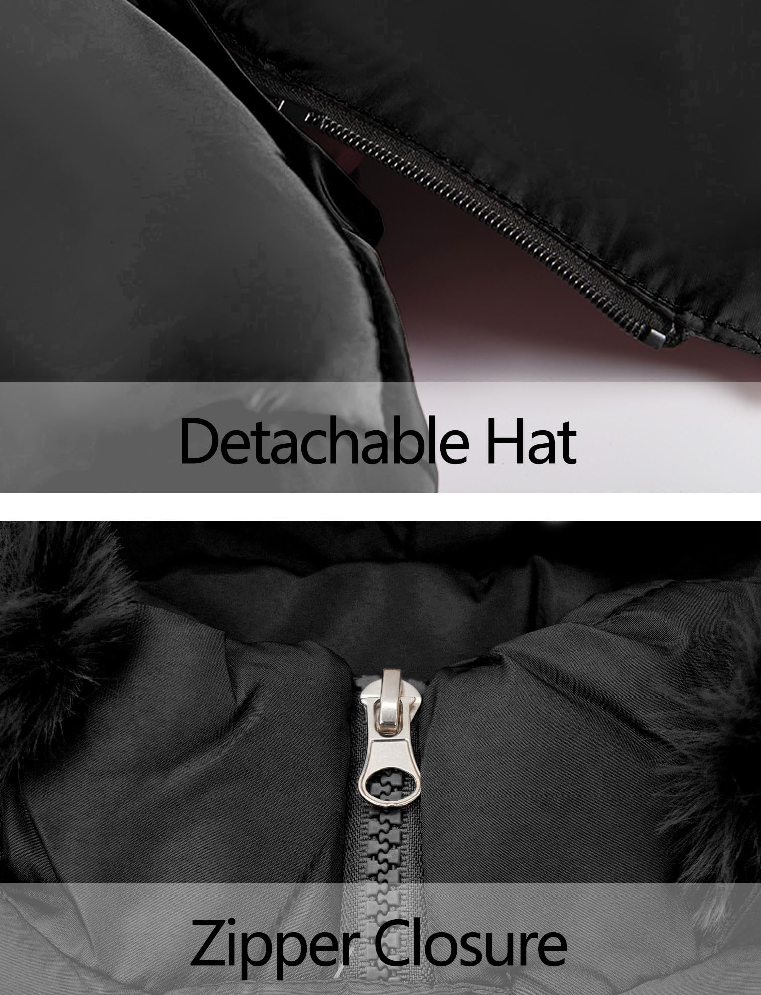 SEAUR Piumino con Cappuccio Staccabile per Ragazza Giacca Invernale Imbottita Bambina Cappotto Lungo con Elastico in Vita Giacca con Zip per 3-9 Anni