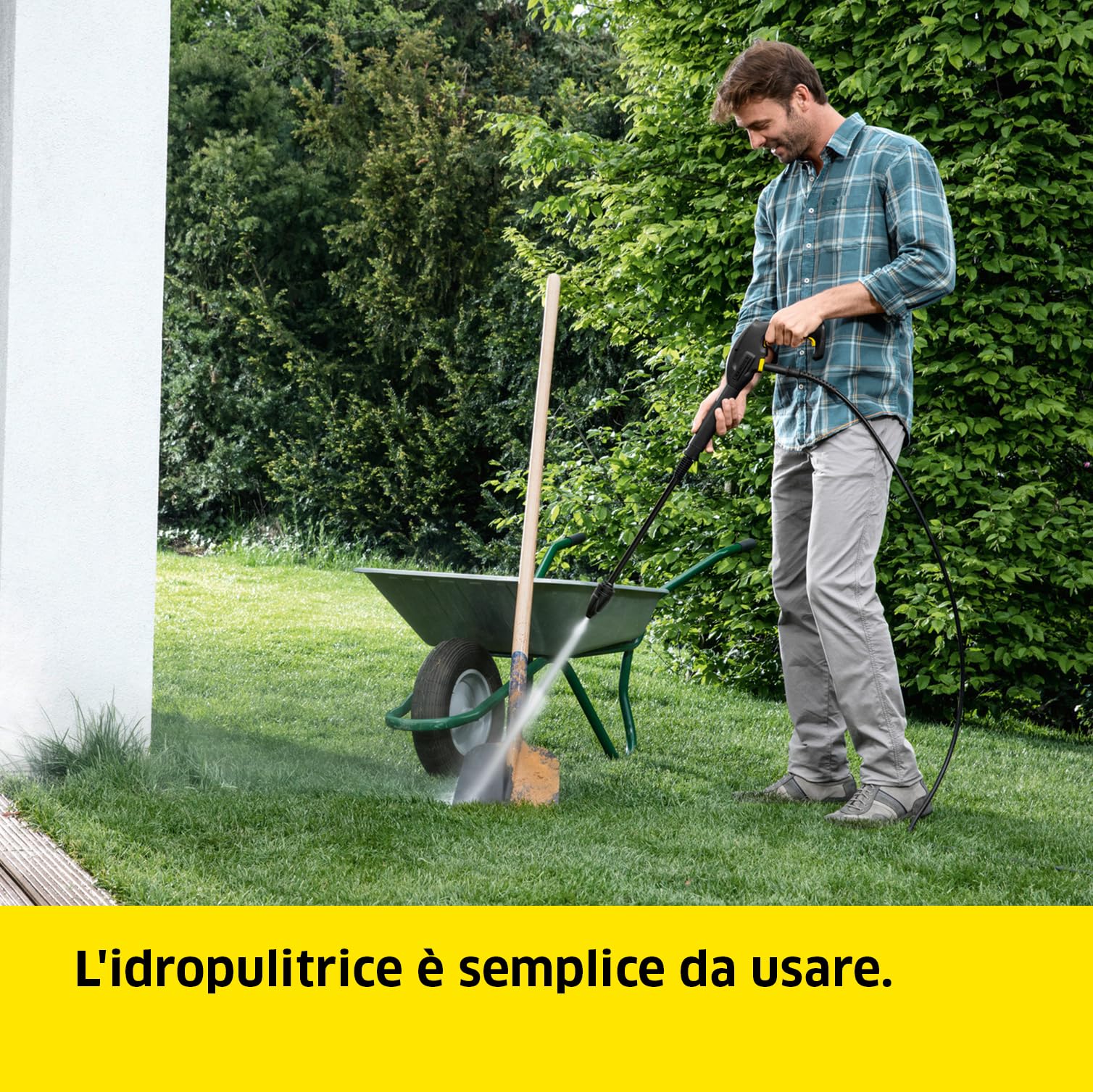 Kärcher Idropulitrice K 2 Universal Edition, Pressione max. 110 bar, Portata 360 l/h, Area di lavoro 20 m²/h, Filtro acqua, Pistola e Tubo Alta Pressione 3m, Ugello rotante