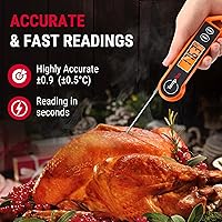 Vista 6 de Termómetro digital de carne ThermoPro TP19H resistente al agua para asar a la parrilla con retroiluminación ambidiestra y sensor de movimiento