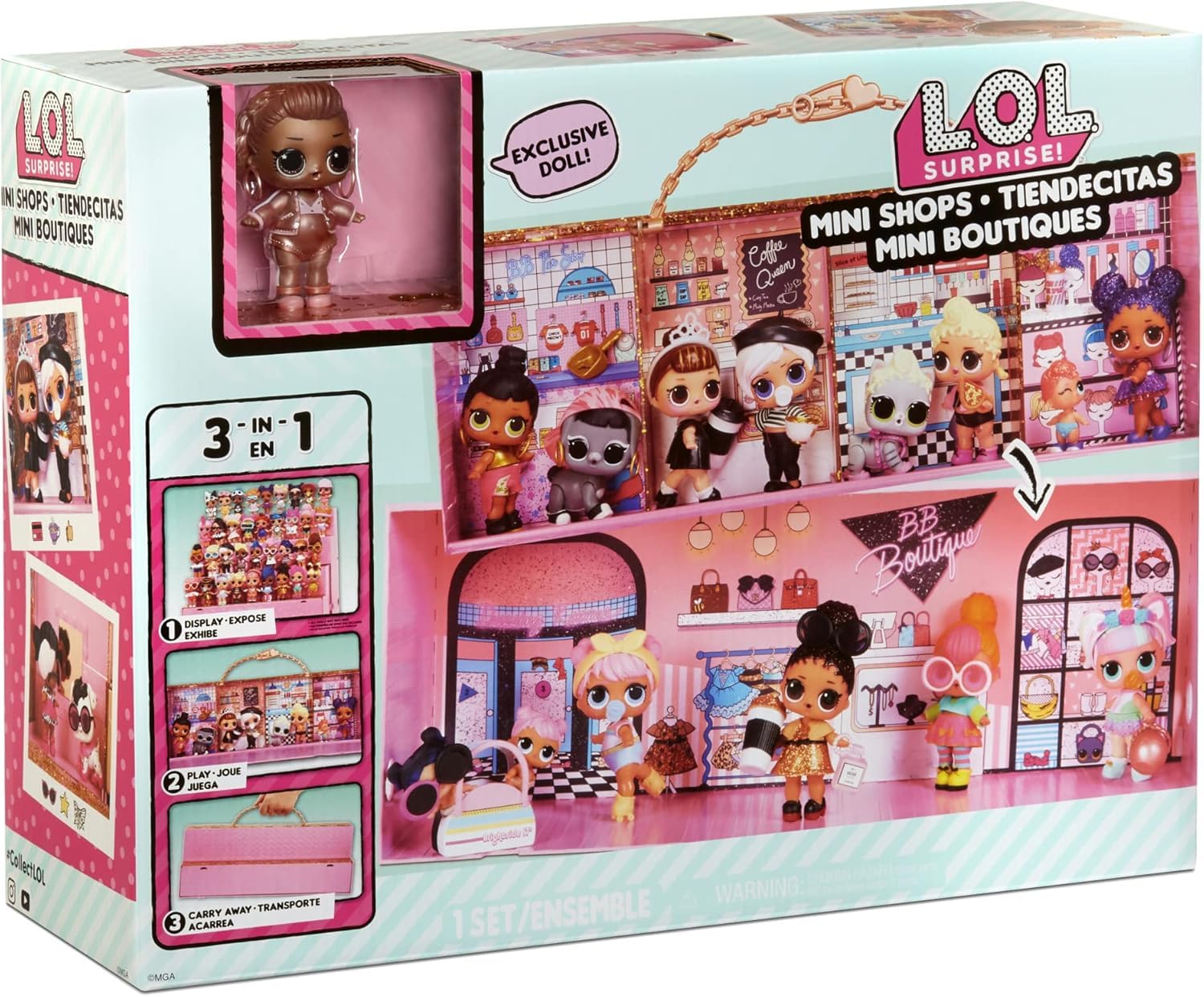 Toys Uncle L*O*L suprirse (Mini Shops Playset - 3-in-1 Kids Toy, Display Case & Carry Case, Includes Exclusive Doll)-image-17